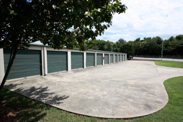 View of outdoor storage units at American Flag Storage on 16th Street.