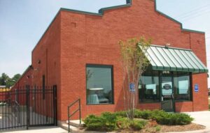 Exterior of facility at American Flag Storage Hoke.